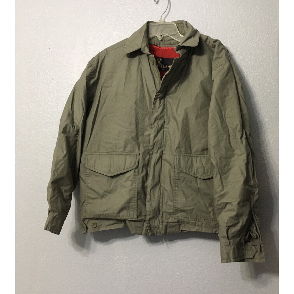 Vintage Lakeland Lined Harrington‎ Golf Bomber Clicker Jacket Mens 40 70s